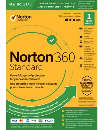 Norton 360 Standard – 1-Year / 1-Device – Global