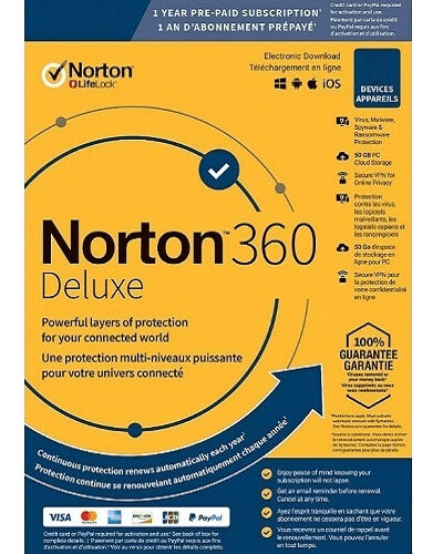 Norton 360 Deluxe – 1-Year / 3-Device – Global