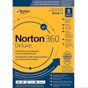 Norton 360 Deluxe – 1-Year / 5-Device – Global