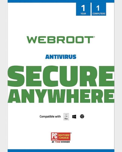 Webroot Secureanywhere Antivirus For 1 Device / 1 Year