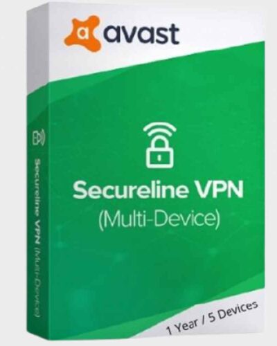 Avast Secureline – 1 Year / 5 Devices – Global